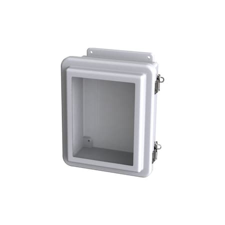 Saginaw Control & Engineering Quick release Padlock Latch Electrical Enclosures, 11.38 in H, 5.08 in D, 9.37 in W SCE-10086FW
